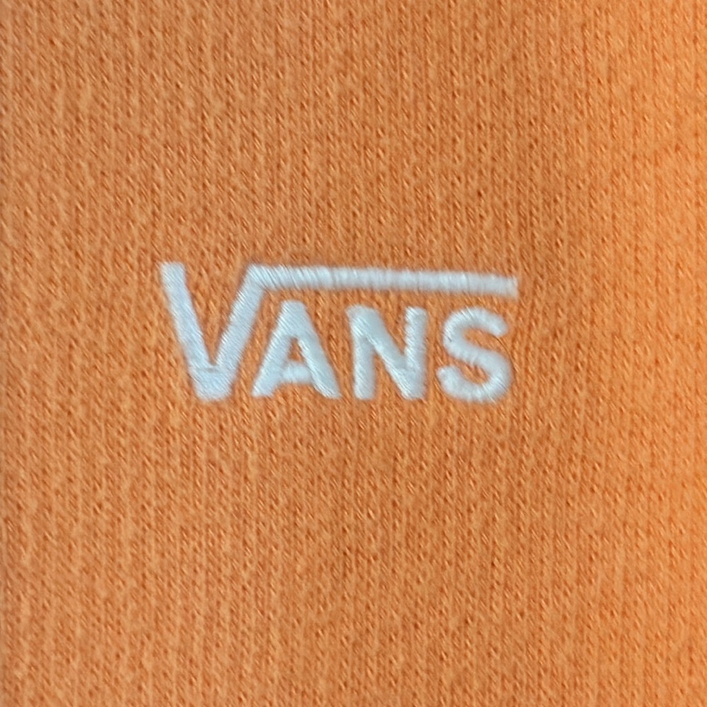 VANS Comfycush Soft Sueded Fleece Pullover Hoodie Sweatshirt Orange Size M - Picture 2 of 11